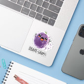 Sticker Disinte-grape Funny Désintégration Grape Pun (Ordinateur portable avec iPhone)