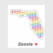 Sticker Disons Gay Floride (Feuille)
