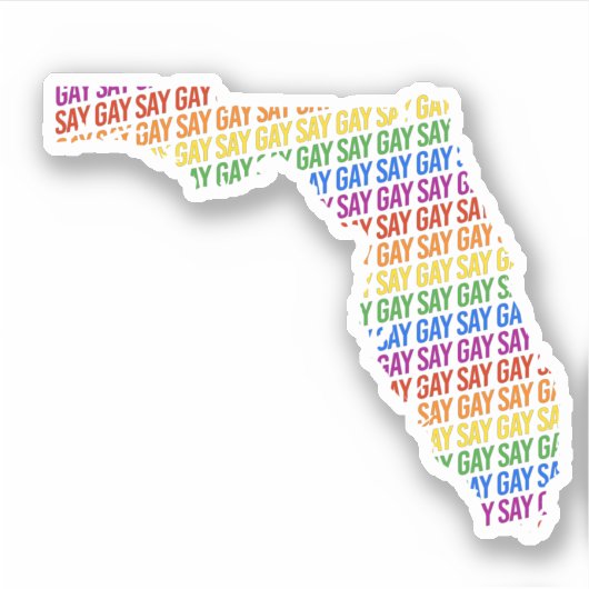 Sticker Disons Gay Floride (Devant)