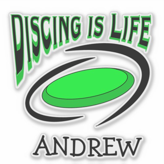 Sticker Disposition, c'est vie | Disk Golf (Devant)
