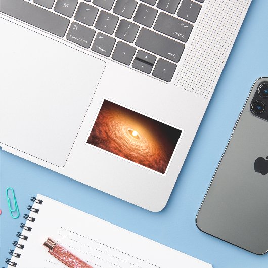 Sticker Disque De Matériel Autour De Star Fu Orionis. (Ordinateur portable avec iPhone)