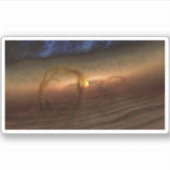 Sticker Disques De Matériel De Forme Planète Circulant Les (Devant)