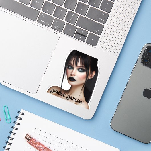 Sticker Dissiper Darling (Ordinateur portable avec iPhone)