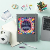 Sticker Distance Sociale Introvert Funny Mignonne Inspiriv (Couverture iPad)