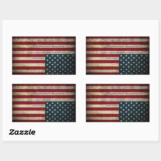Sticker Distress Flag (Feuille)