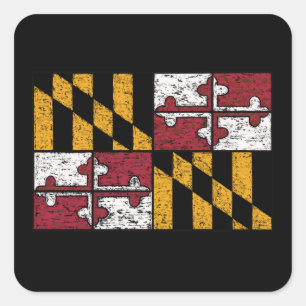 Sticker Distressed State du Maryland