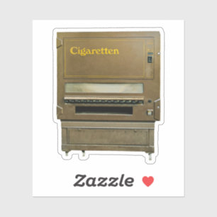 Sticker Distributeur de cigarettes vintage