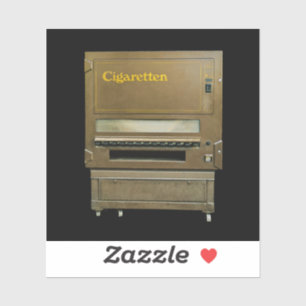 Sticker Distributeur de cigarettes vintage