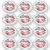 Sticker Distributeur de rouge à lèvres Aquarelle Baiser Lè (Devant)