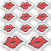 Sticker Distributeur de rouge à lèvres Red Kiss Planner Lè (Devant)