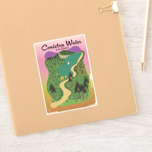 Sticker District de Coniston Water Lake (Carnet)