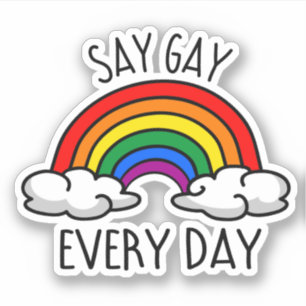 Sticker Dites Gay chaque jour