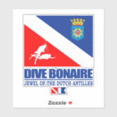 Sticker Dive Bonaire (Feuille)