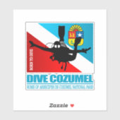 Sticker Dive Cozumel DF2 (Feuille)