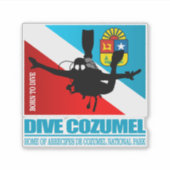 Sticker Dive Cozumel DF2 (Devant)