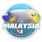 Sticker Dive Malaysia DD2 (Devant)