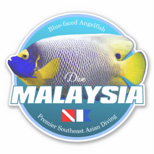Sticker Dive Malaysia DD2 (Devant)