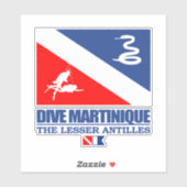 Sticker Dive Martinique (sq) (Feuille)