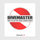 Sticker Divemaster (rd) (Feuille)