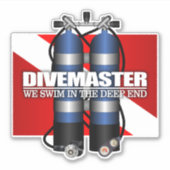 Sticker Divemaster (sq) (Devant)