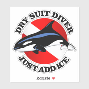 Sticker Diver à suit sec (e)