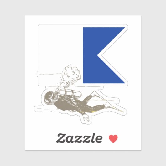 Sticker Diver Down (Feuille)