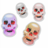 Sticker Divers crânes (Devant)