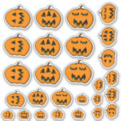 Sticker Diverses Halloween à Visage Silencieux Jack-o' Lan (Devant)
