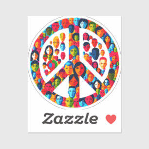Sticker Diversité pacifique Unité mondiale Conception des 