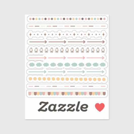 Sticker Dividers tiny latte sheet (Feuille)
