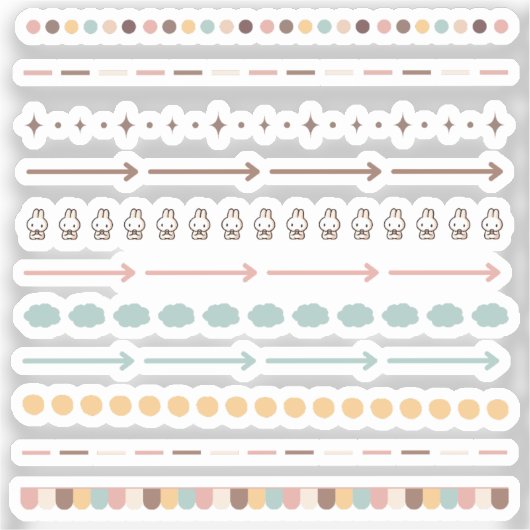 Sticker Dividers tiny latte sheet (Recto)