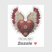 Sticker "Divine Heart Wings" (Feuille)
