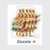 Sticker Dix seigneurs à l'aube | Douze jours de Noël (Feuille)