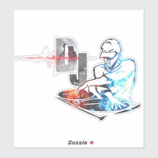 Sticker Dj (Feuille)