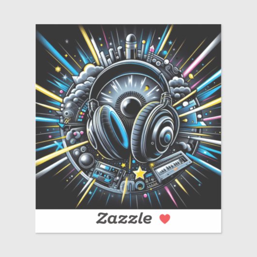 Sticker DJ (Feuille)