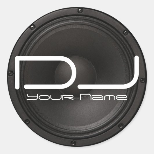 Sticker DJ avec conception basse (Devant)
