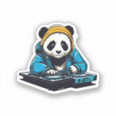 Sticker DJ Kawaii Panda (Recto)
