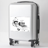 Sticker DJ Mobile Disco Record Player Dessin (Sur valise)