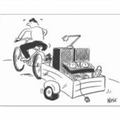 Sticker DJ Mobile Disco Record Player Dessin (Devant)