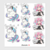 Sticker DJ Rhiannon Jade logo pack vinyle autocollant/deca (Feuille)