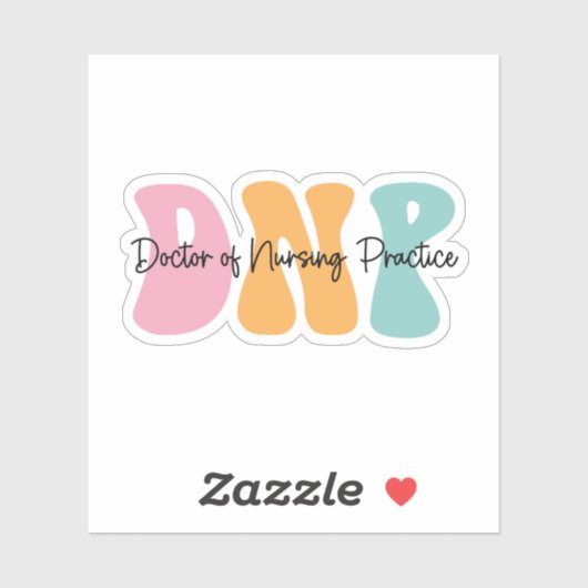 Sticker DNP – Doctor of Nursing Practice Graduation (Feuille)