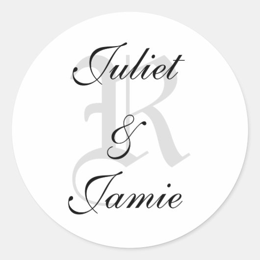 Sticker do-it-yourself Monogramme personnalisé (Devant)