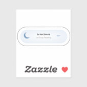 Sticker Do Not Disturb - I'm Busy Reading, Fun Book Lover (Feuille)