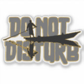 Sticker Do Not Disturb – Peaceful Solitude Boat Design (Devant)