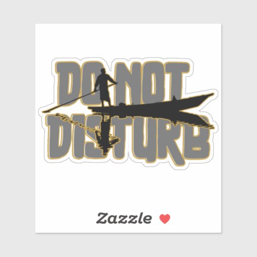 Sticker Do Not Disturb – Peaceful Solitude Boat Design (Feuille)