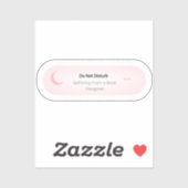 Sticker Do not Disturb - Suffering From A book Hangover (Feuille)