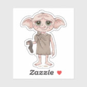 Sticker Dobby Watercolor Character Art (Feuille)
