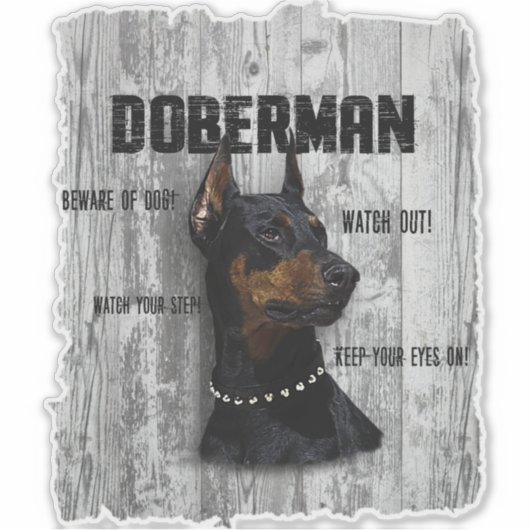 Sticker Doberman (Devant)