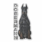 Sticker Doberman Pinscher (Devant)