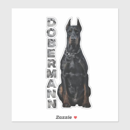 Sticker Doberman Pinscher (Feuille)